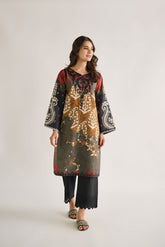 DC-0447 MUSTARD EMBROIDERED KURTA